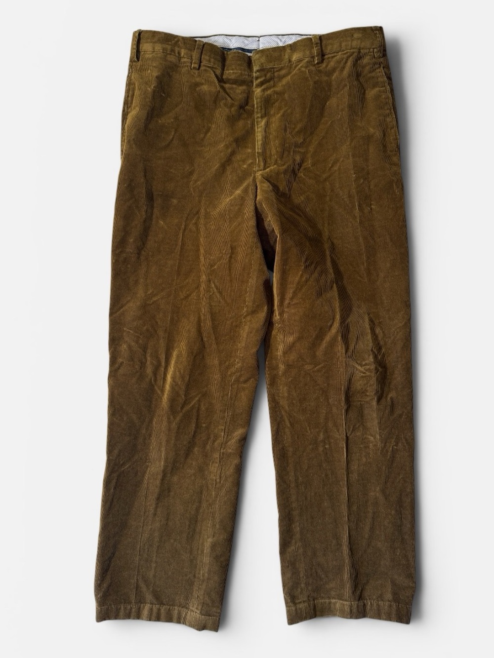 Ben Silver mens 34x28 brown velvet corduroy pontoglio trouser pants